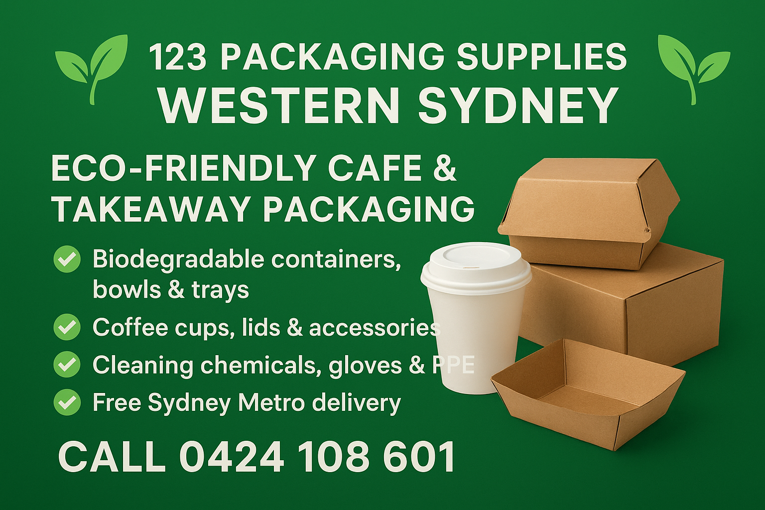 123 Packaging Supplies Inner West Sydney – Eco-Friendly Food & Café Packaging