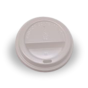 12oz / 16oz White Flat Plastic Hot Lid 1000pcs Cartoon