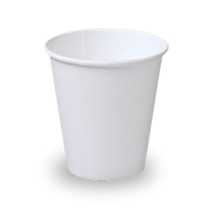 12oz White Single Wall Coffee Cup 1000pcs Cartoon