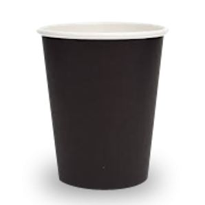 16oz Black Single Wall Coffee Cup 1000pcs Cartoon