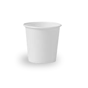 4oz White Single Wall Coffee Cup