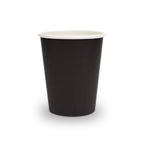 8oz PE Coated black SW cup/One -Lid – Fits – All 1000pc/ctn