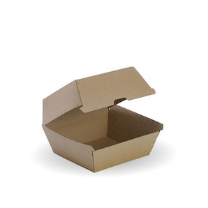 Brown Corrugated Burger Box Carton of 250