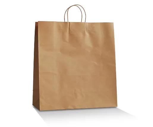 Brown Kraft Bag /Twisted paper handle- Large 250pc/ctn