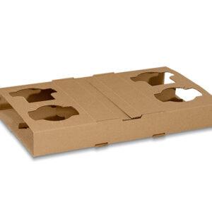 CORRUGATED 4 CELL CUP HOLDER 100/ctn