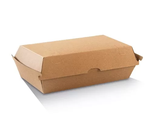 Dinner Box/Brown Corrugated Plain/Brown 150pc/Ctn