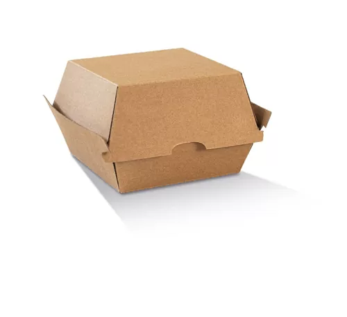 High Burger Box/Brown Corrugated Brown/Plain 200/Ctn