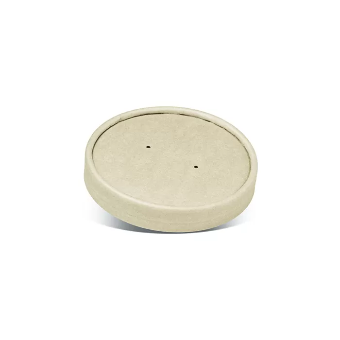 PLA Coated Bamboo Paper Lid/Fit BBAP4/8/12, 1000pc/Ctn